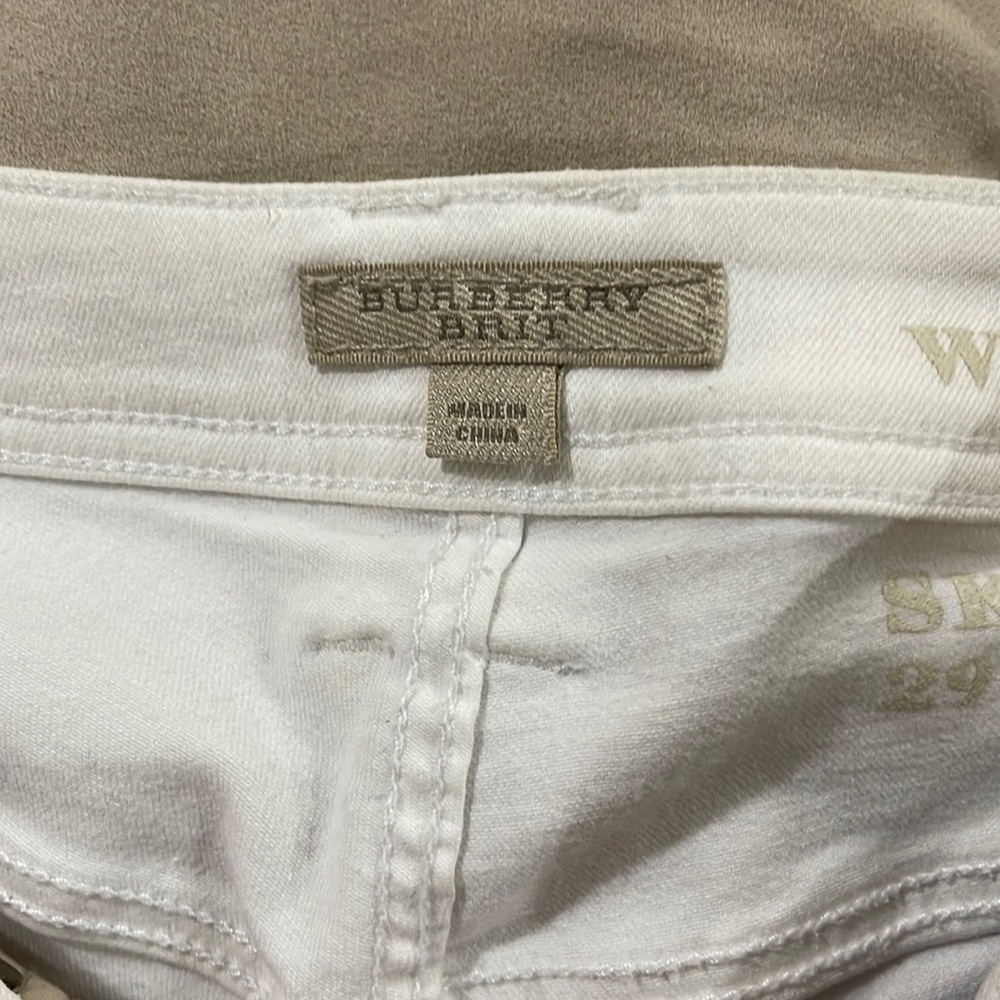 White Burberry Jeans